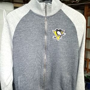 Men's Zip Up Pittsburgh Penguins Sweatshirt - Size Large - '47 Sports